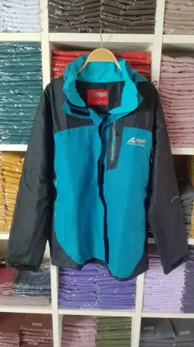 Jaket gunung biru tebal size xl