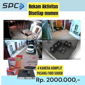 PAKET SPC 4 KAMERA KOMPLIT PASANG BERGARANSI