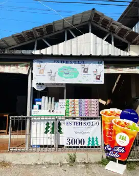 DI JUAL STAND ES TEH SOLO BESERTA PERABOT LAINNYA