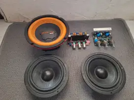 Paket sound system speaker dan amplifire