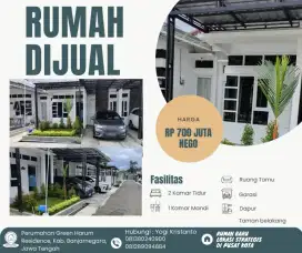 Dijual rumah baru di pusat kota alun alun Banjarnegara Jawa Tengah