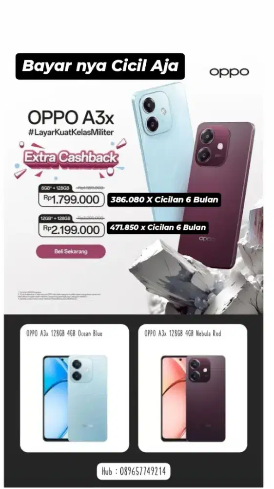 CREDIT TANPA DP OPPO A5i