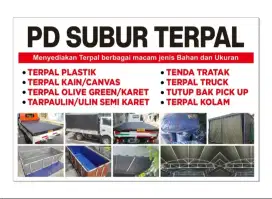 Menyediakan Terpal berbagai macam jenis Bahan dan Ukuran