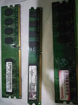 Memory komputer PC DDR2 ukuran 1G berbagai merk