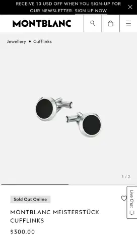 Jual murah Cufflink MONTBLANC original