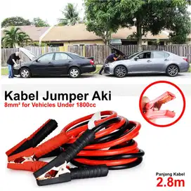 Kabel Jumper Aki Mobil 2.8 Meter (Untuk Mobil dibawah 2000cc).