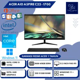 ACER AIO ASPIRE C22 -1700 INTEL CORE I3-1215U RAM 4/8GB 512GB 21,5INCH