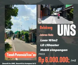 Tanah potensial kosan UNS