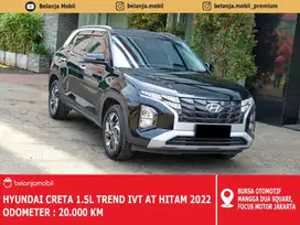 [ LOW KM 20RB ] Hyundai Creta 1.5L Trend IVT AT Hitam 2022/2023