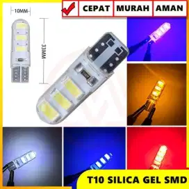 1x LAMPU LED T10 LAPIS GEL / JELLY