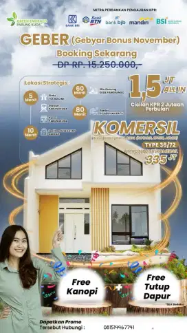 GEBER (Gebyar bonus November) showcase rumah komersil dan subsidi