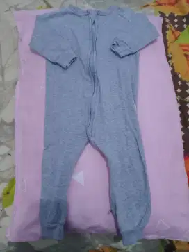 SLEEPSUIT DOUBLE ZIPPER BAYI 6 - 12 BULAN