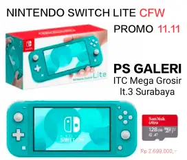 NINTENDO SWITCH LITE ¢FW + 128GB FULL GAME PROMO 11.11