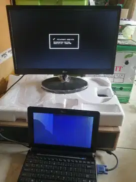 Netbook + Monitor LED LG 20m39 20 inch full set bonus laptop Asus