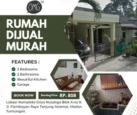 jual rumah murah di Jl. Flamboyan Raya Tanjung Selamat