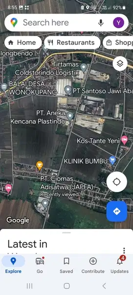 Tanah Sawah Nol Jalan Arjasa Situbondo dekat Bulog