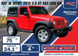 DP 75JT JEEP JK SPORT 2013 3.6 AT 4×4 LOW KM.41RB PAJAK PANJANG #F6ST