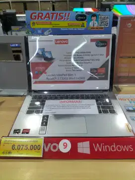 Promo Lenovo IdeaPad Slim 1 Ryzen 3 7320U  Rp 6.075.000 Bisa Dicicil