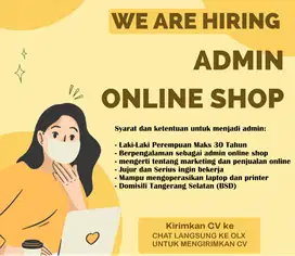 ADMIN ONLINE SHOP LAKI-LAKI/PEREMPUAN