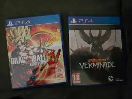 BD PS4 DRAGONBALL XENOVERSE + WARHAMMER VERMINTIDE II