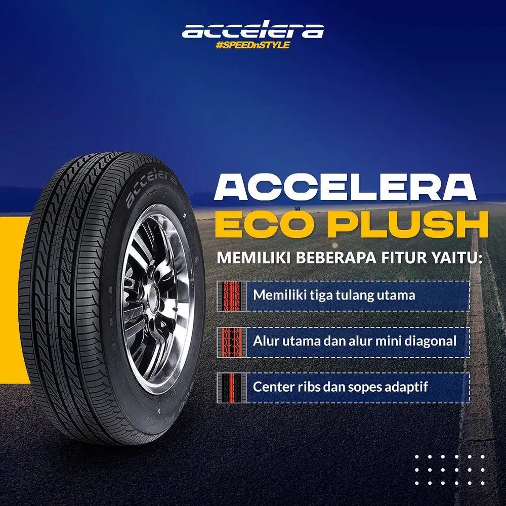 Ban Baru Accelera Eco Plush 205 65 R15 Innova Panther APV