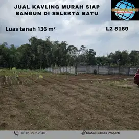 Tanah kavling murah poros jalan Junggo  Bumiaji Batu