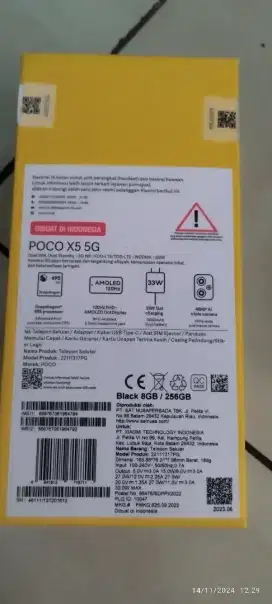 Hp Poco x5 5g ram 8+8/258