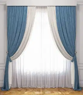 Jual gordyn gorden tirai vertikal roll blind jasa wallpaper dinding vi