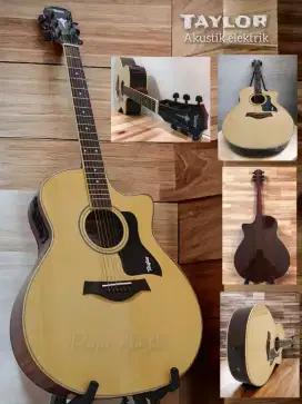 Gitar akustik elektrik Taylor natural