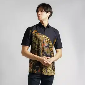 Hadinata Batik Kemeja Pendek Superfine Caturangga Premium Size M