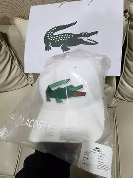 Topi Lacoste Original 2ND LIKE NEW  white putih limited edition 2025