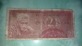 Uang kuno 2 setengah rupiah