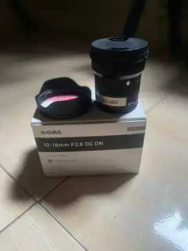 Lensa SIGMA 10-18mm 2.8 fullset SONY E-MOUNT APSC