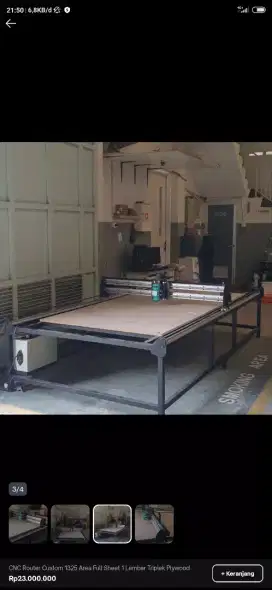 CNC Router, ukuran area kerja 6040cm