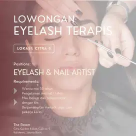 LOWONGAN KERJA EYELASH+NAIL