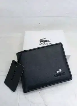 Dompet Bahan PU, Panjang 11cm Lebar 9cm Tebal 1,5cm Hitam