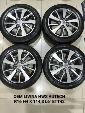 OEM NISSAN LIVINA HWS R16 + DUNLOP ENASAVE 195/55/16