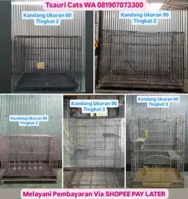 Kandang Kucing Tingkat 2 dan 3