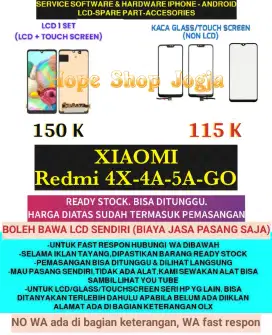 Service HP-Baterai-Touchscreen-LCD XIAOMI redmi 4x-4A-5A-GO