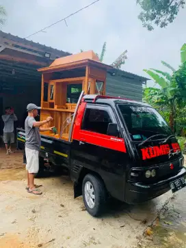 Gerobak Angkringan Bakso Mie Ayam PeceL Bubur Sate Martabak Ronde dlL