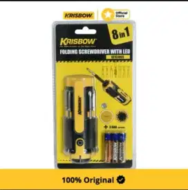 Dijual CEPAT Obeng / Screw driver Krisbow (ORI) 8mata ada LED nya