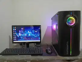 PC CPU Rakitan Gaming Editing I7 4770 RAM 16GB SSD RX580 8GB Full Set