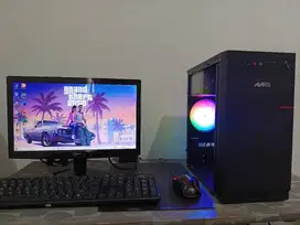 PC CPU GAMING RAKITAN AMD A8 RAM 8GB VGA 2GB FULL SET MONITOR GTA V