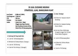 Dijual tanah dan Gudang murah di cariu bogor