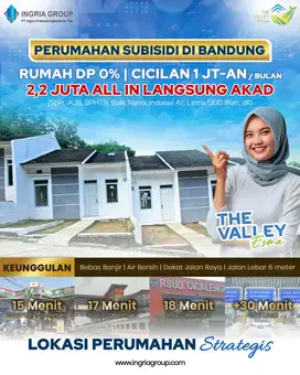 RUMAH SUBSIDI TERLARIS 1 LT DKT PT YAKJIN INDONESIA CICILAN 1 JUTAAN