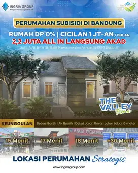 CUKUP DP 2.2 JUTA ALL IN DAPAT RUMAH SUBSIDI 1 LT DKT GRIYA CICALENGKA