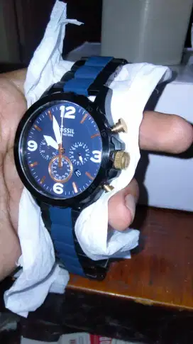 Jam tangan Fossil Black blue Like a new