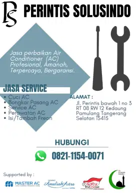 Service AC, kipas angin, mesin cuci