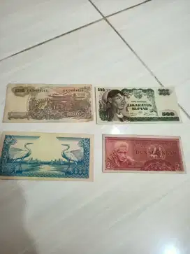 Jual uang kuno tahun 1965,1959,1956,1968