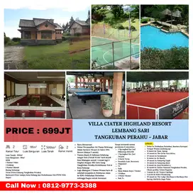 JUAL MURAH VILLA HIGHLAND RESORT DI LEMBANG SARI SUBANG JAWA BARAT